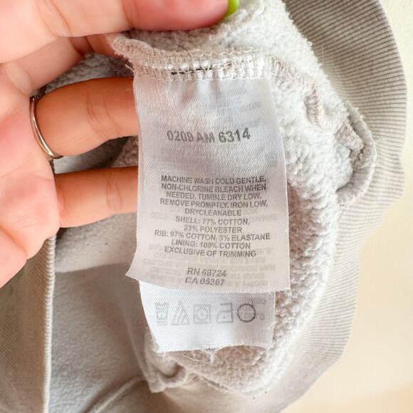 Columbia Beige Cream Hooded Sweatshirt Mens Medium Work Hoodie Gorp Outdoor - Picture 4 of 6